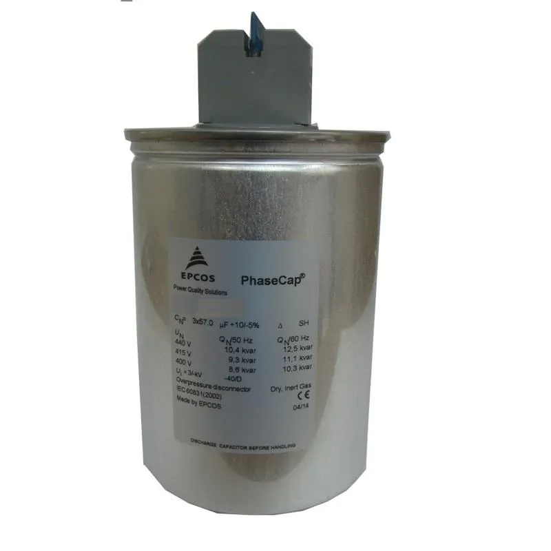 EPCOS PhaseCap Round Energy Heavy Duty(HD) GAS FILLED MKK 440V 3PH, 50Hz