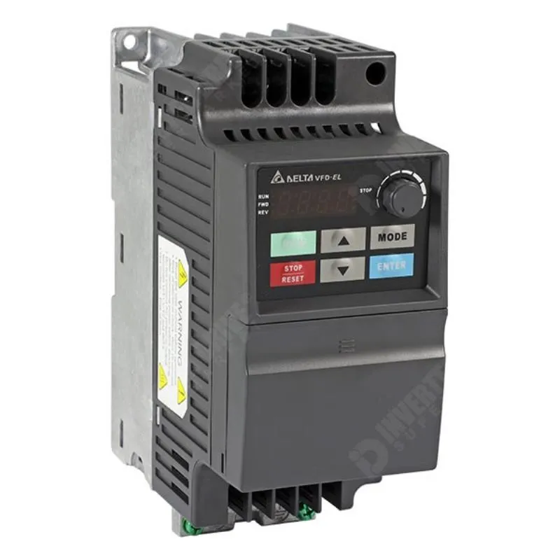 Delta VFD EL Series Drive Non detachable display unit 230 V